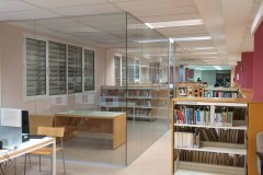 Mamparas y Divisiones Acristaladas para Oficinas en Barcelona BIBLIOTECA-1