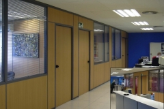 Mamparas y divisiones para oficinas contra incendios en Barcelona